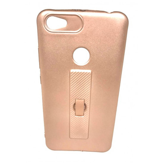 Capa De Silicone Motomo Con Anillo De Dedo Para Xiaomi Redmi Note 5a Prime Rosado / Dourado